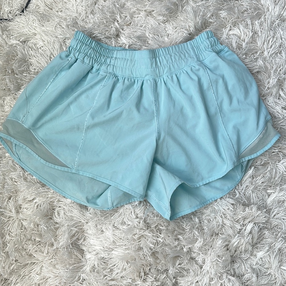 Light blue Hotty hot low rise lined shorts 2.5”